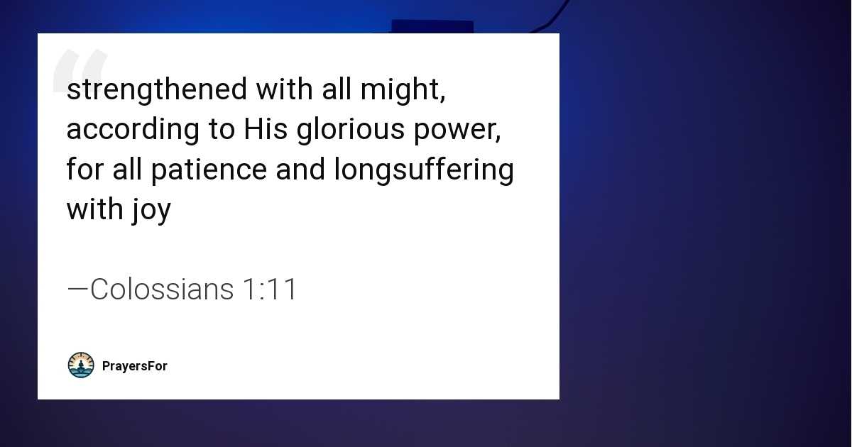 Colossians 1:11