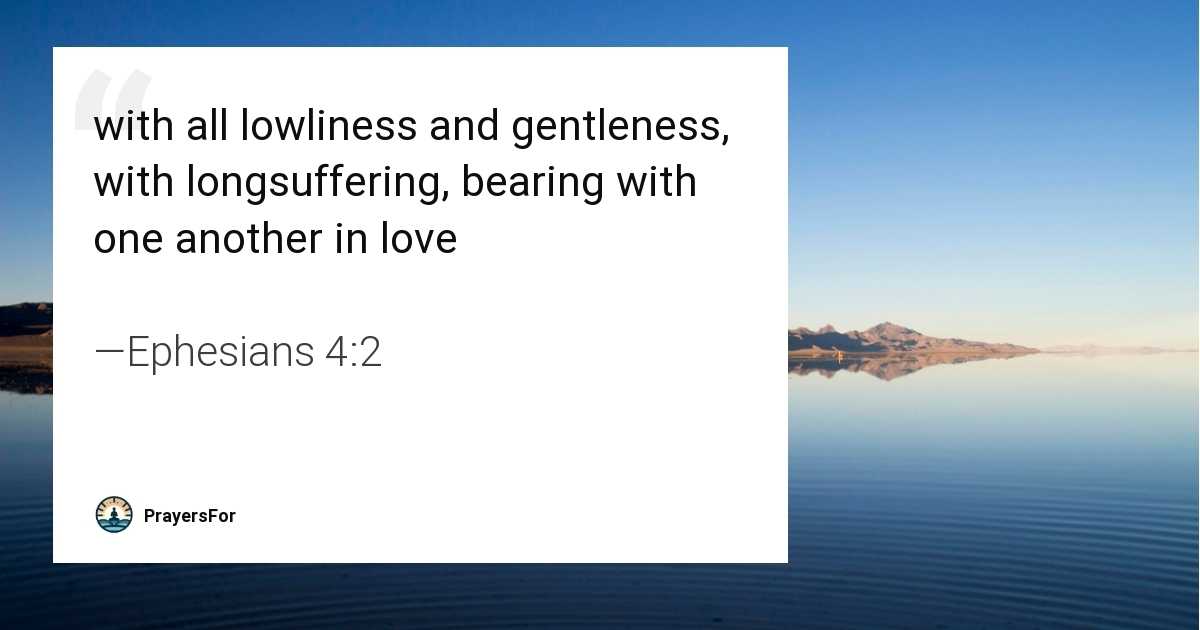 Ephesians 4:2