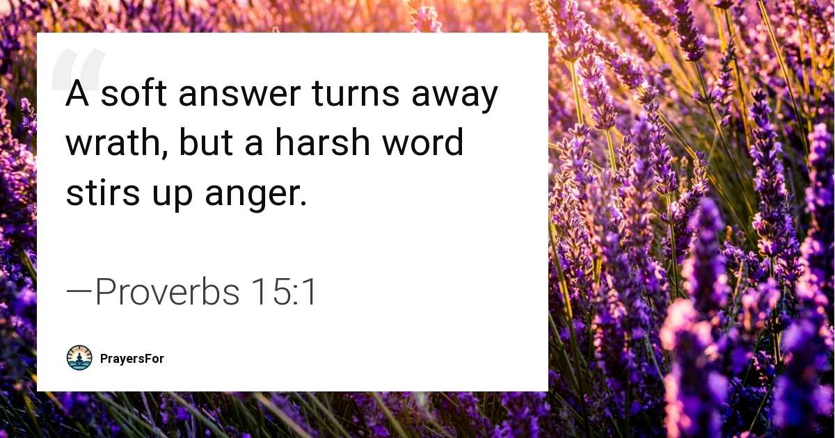 Proverbs 15:1