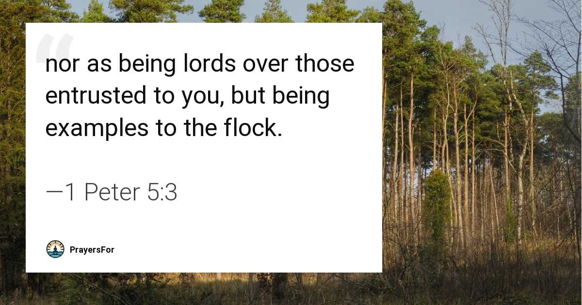 1 Peter 5:3