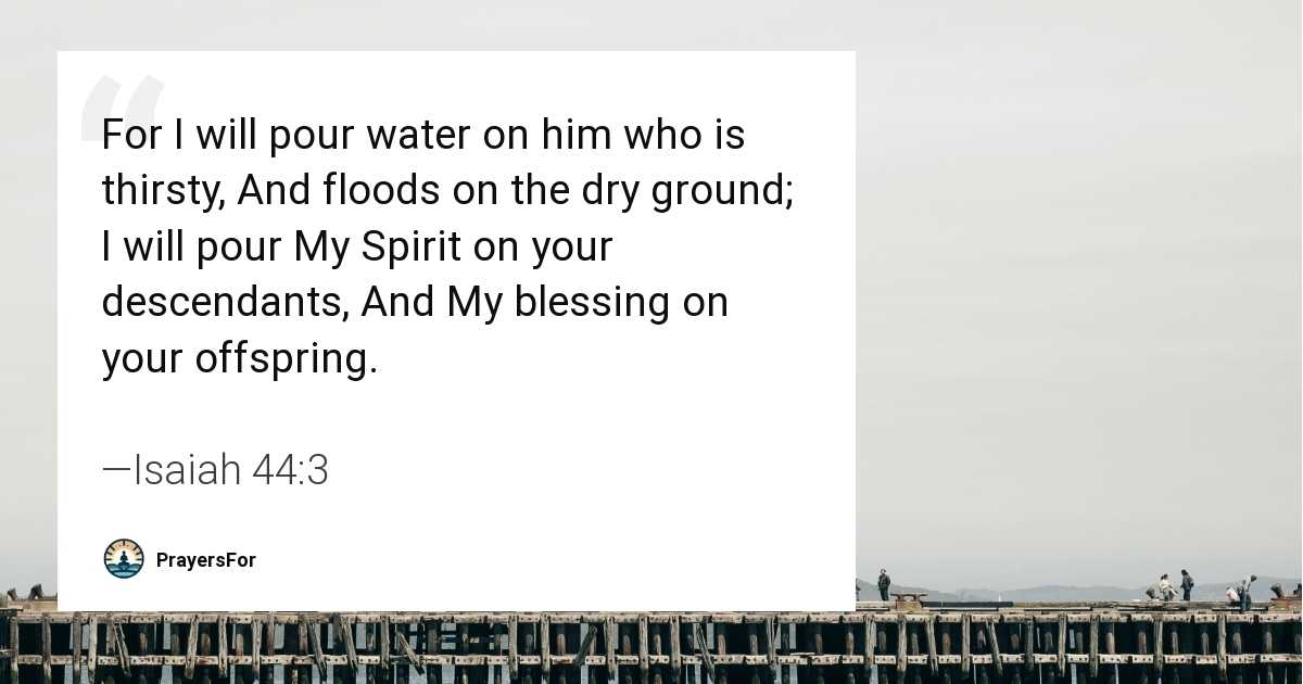 Isaiah 44:3