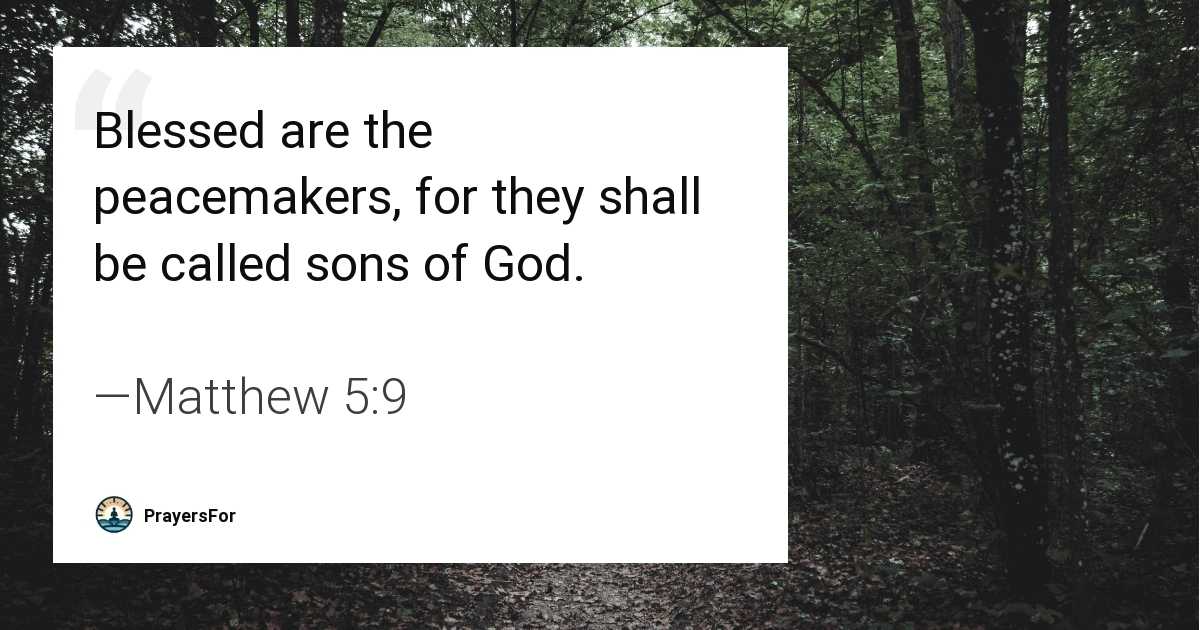 Matthew 5:9