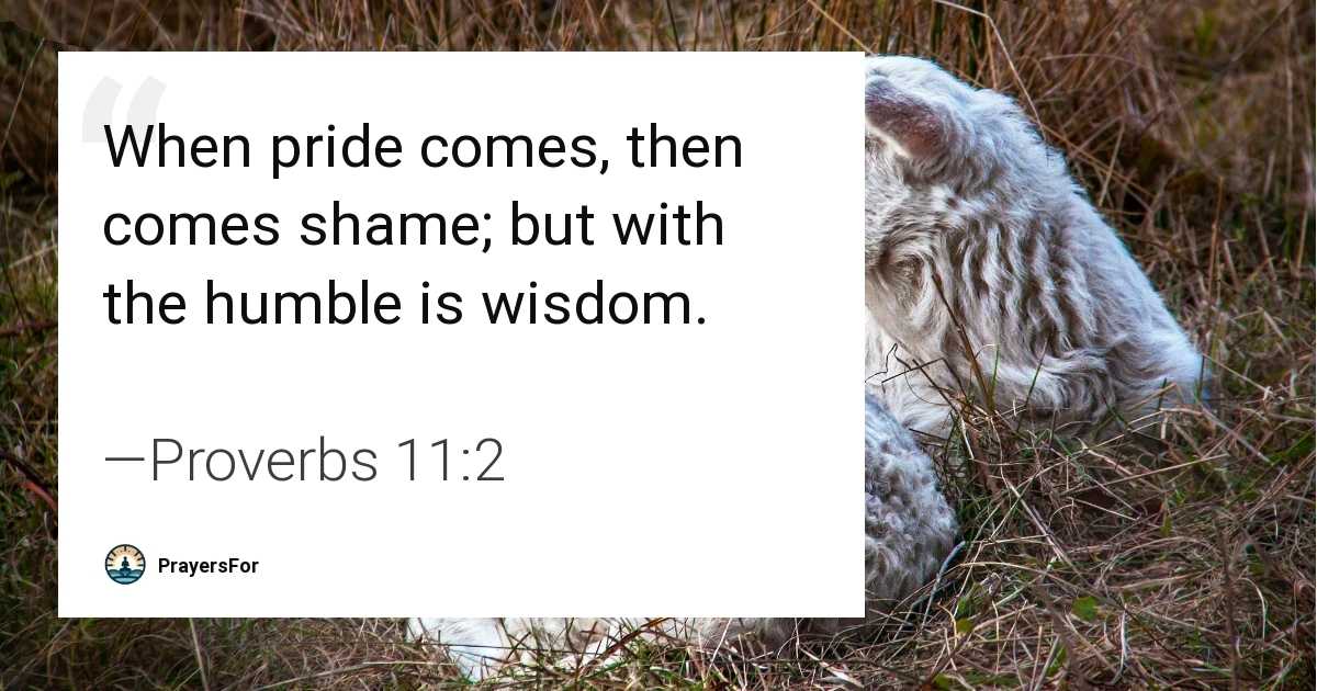 Proverbs 11:2