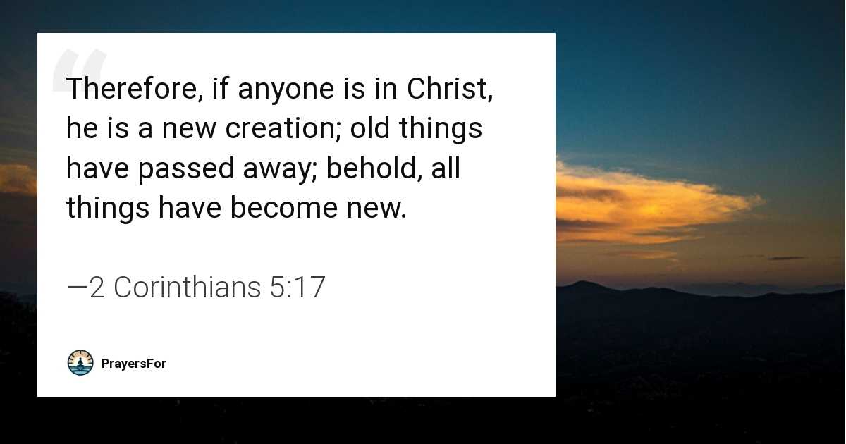 2 Corinthians 5:17