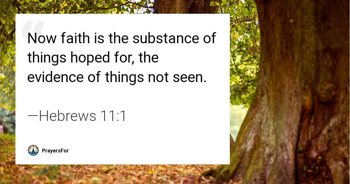 Hebrews 11:1