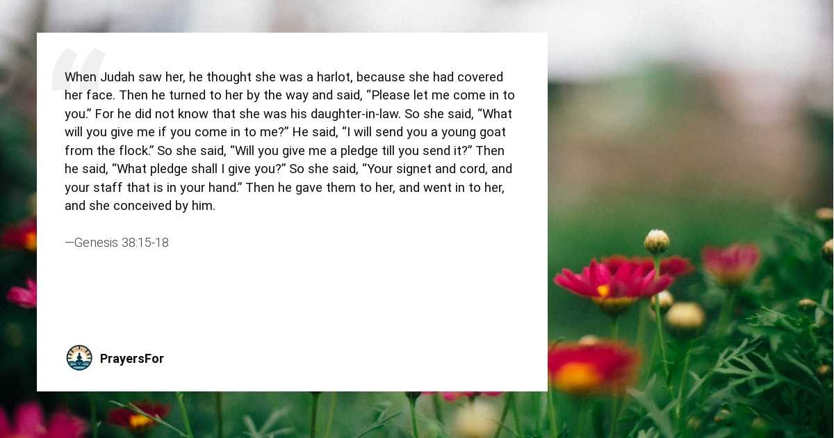 Genesis 38:15-18