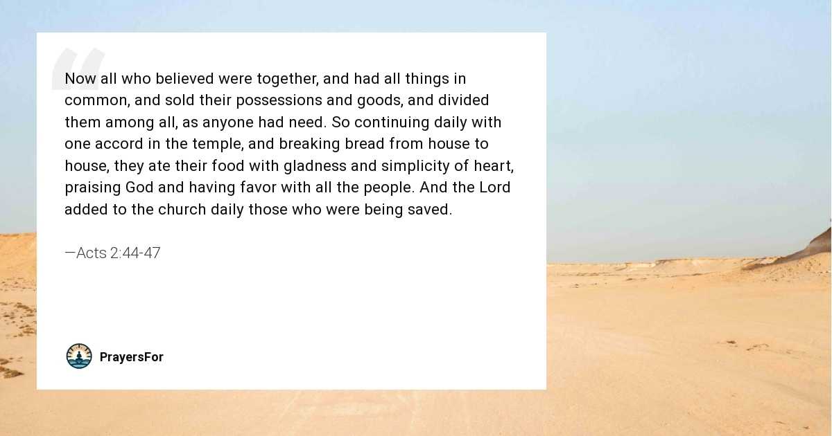 Acts 2:44-47