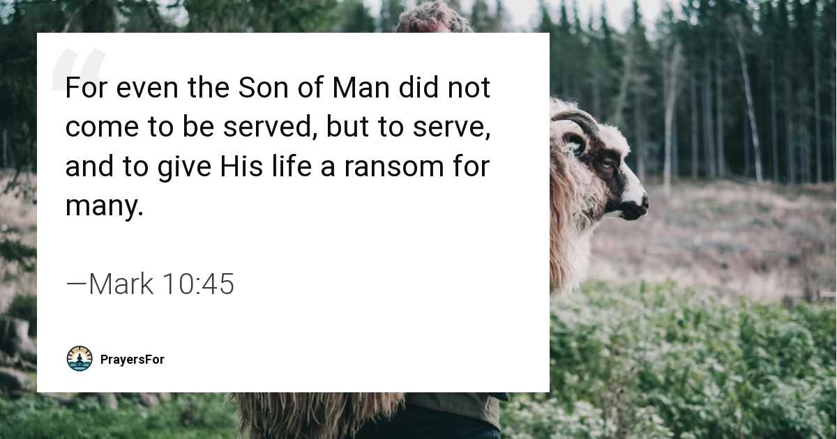Mark 10:45