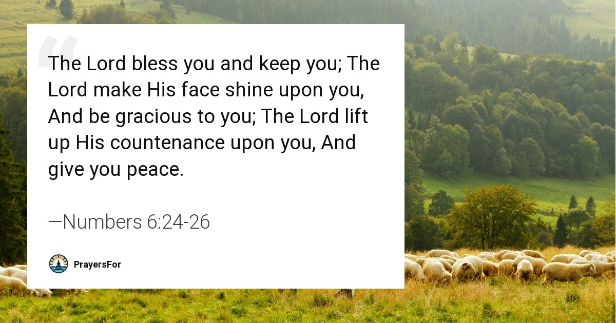 Numbers 6:24-26