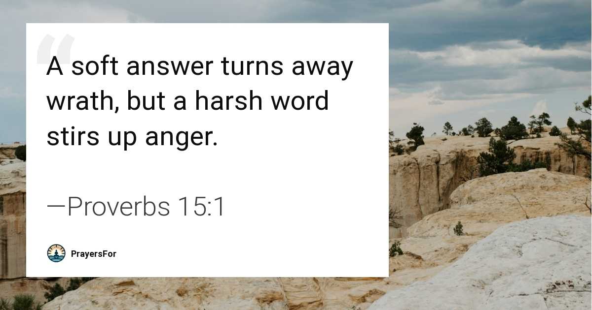 Proverbs 15:1