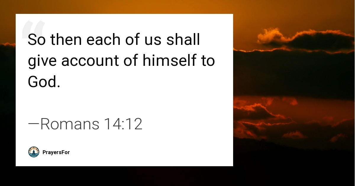 Romans 14:12