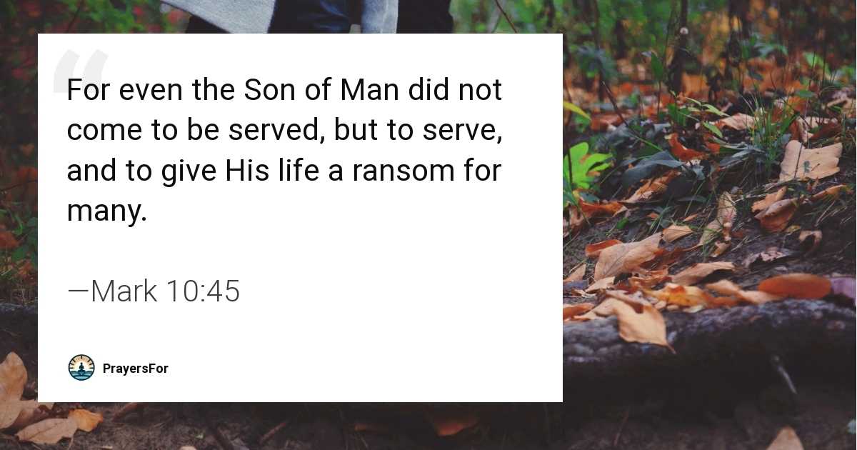 Mark 10:45
