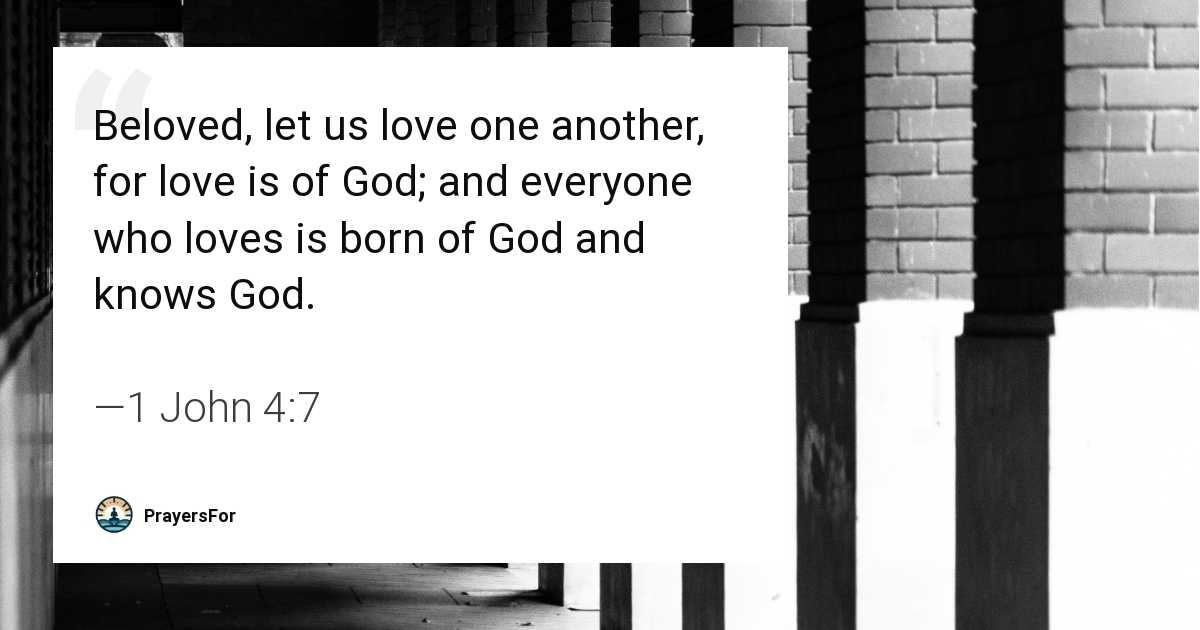 1 John 4:7