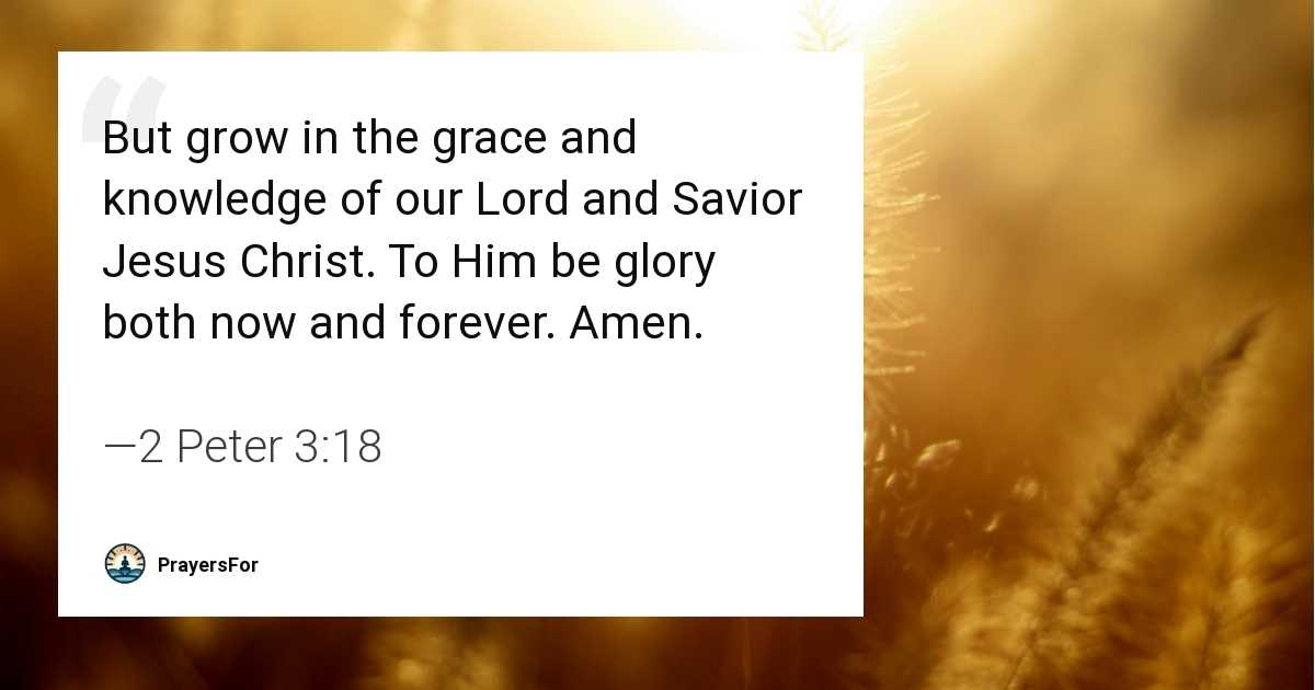 2 Peter 3:18