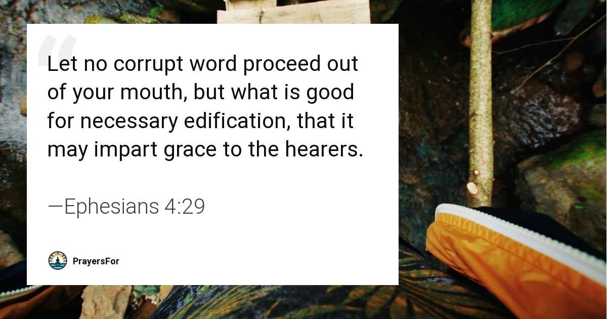 Ephesians 4:29