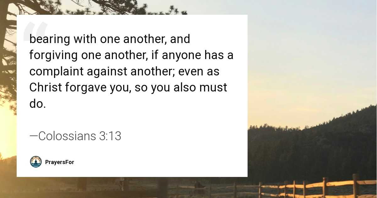 Colossians 3:13