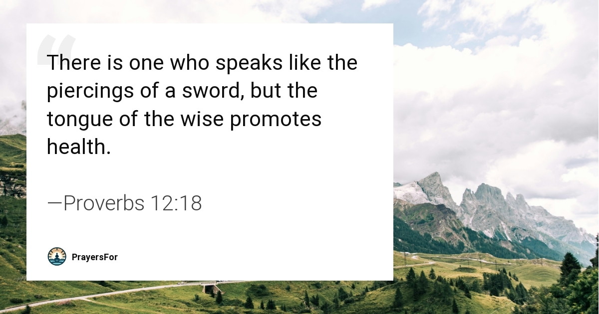Proverbs 12:18