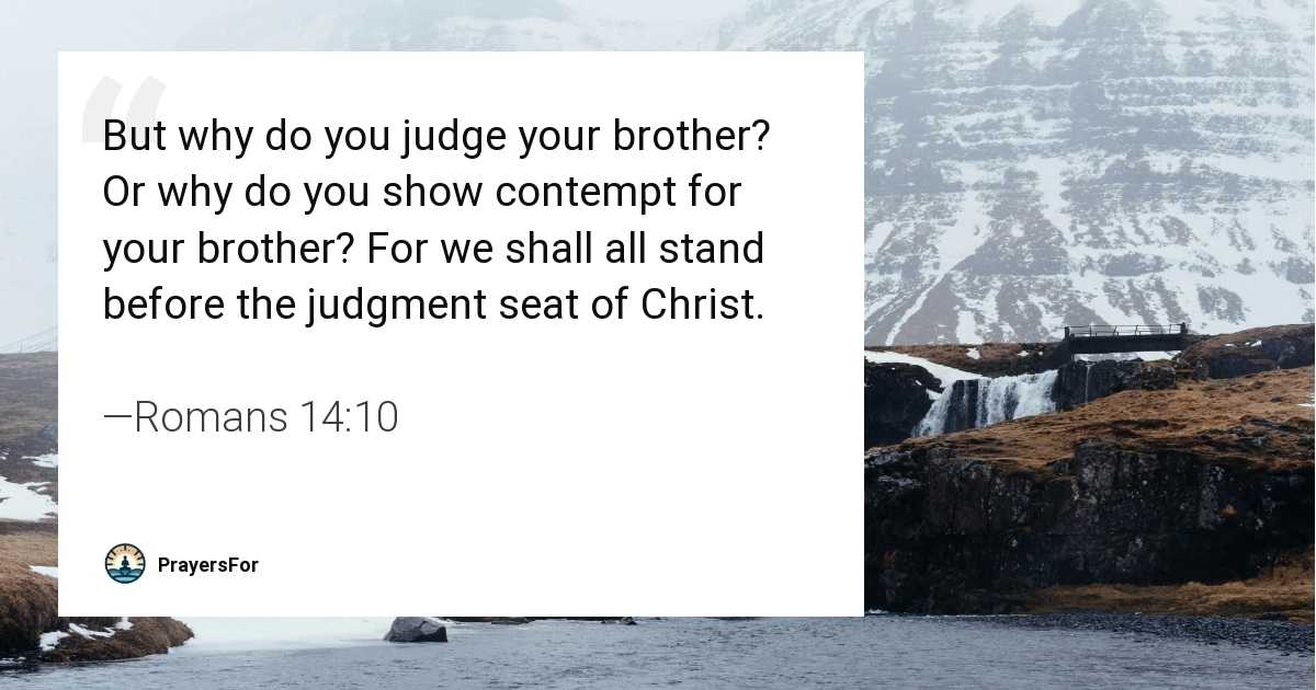 Romans 14:10