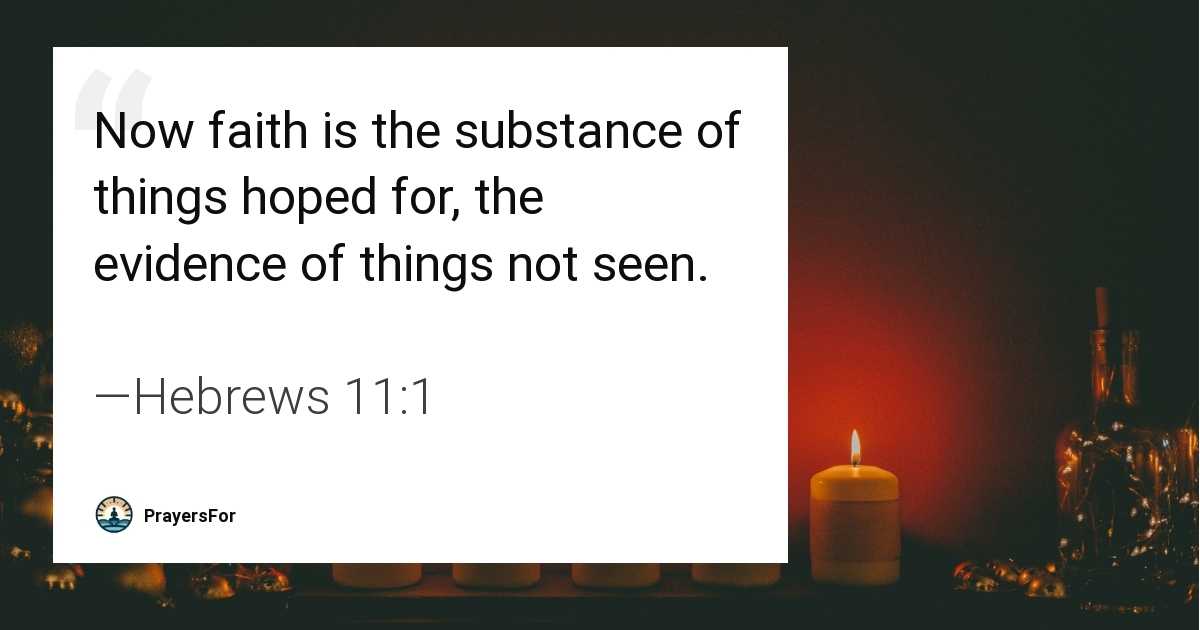 Hebrews 11:1