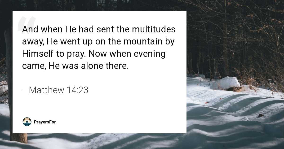 Matthew 14:23