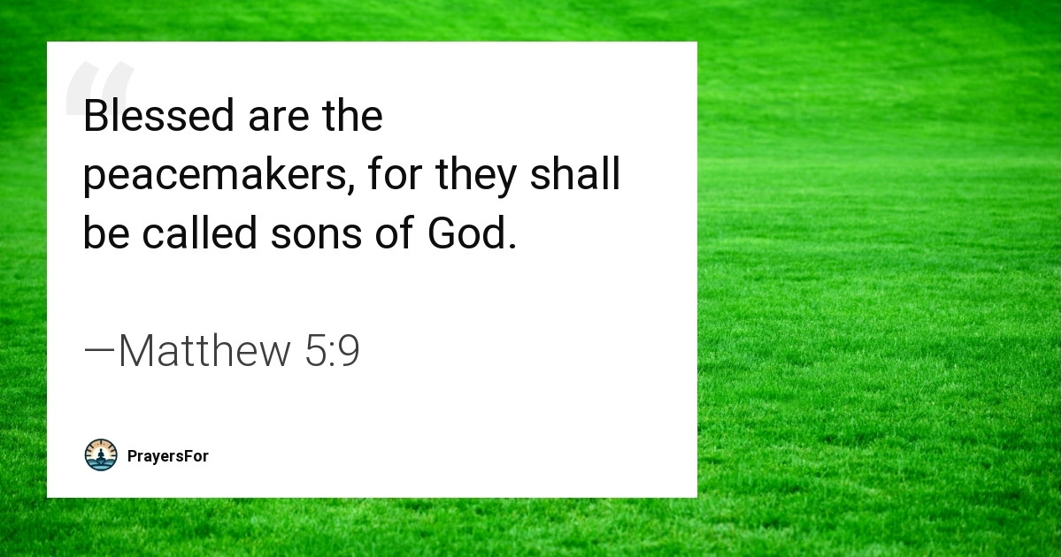 Matthew 5:9