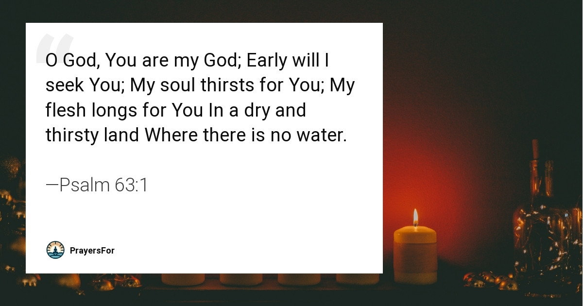 Psalm 63:1