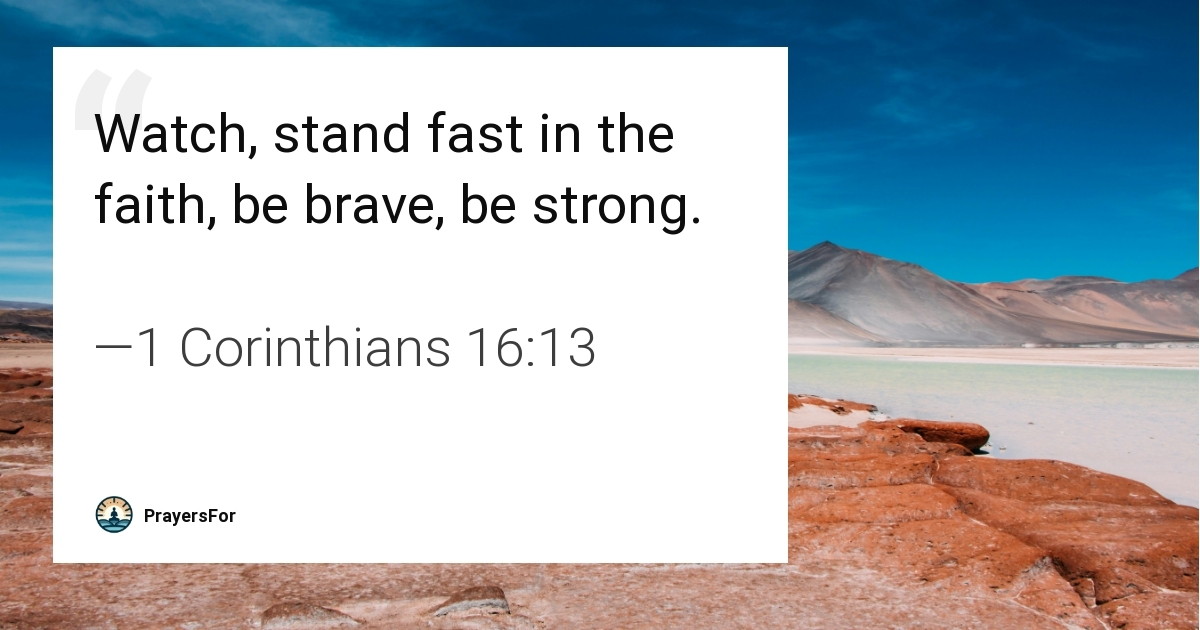 1 Corinthians 16:13