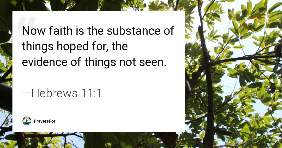 Hebrews 11:1