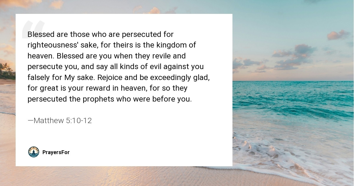 Matthew 5:10-12
