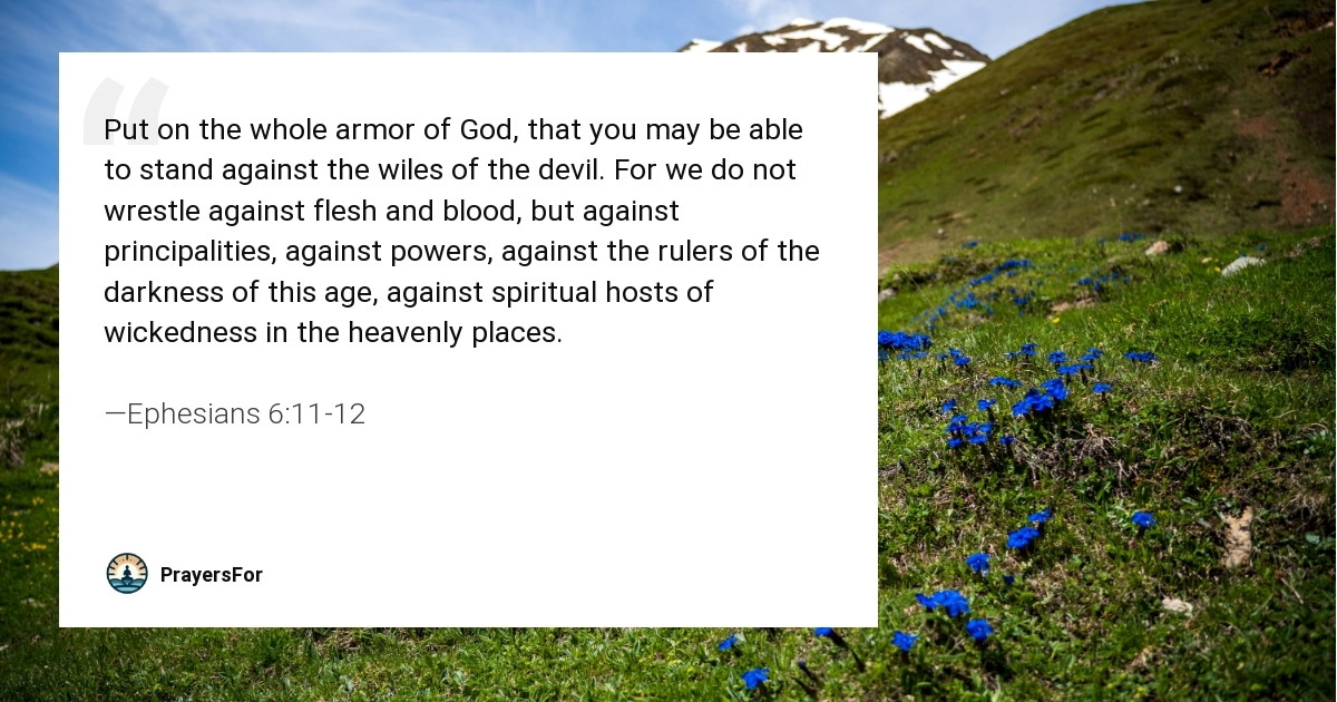 Ephesians 6:11-12