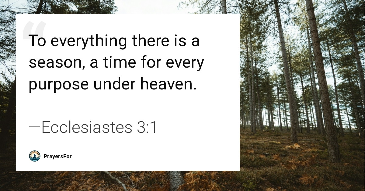 Ecclesiastes 3:1