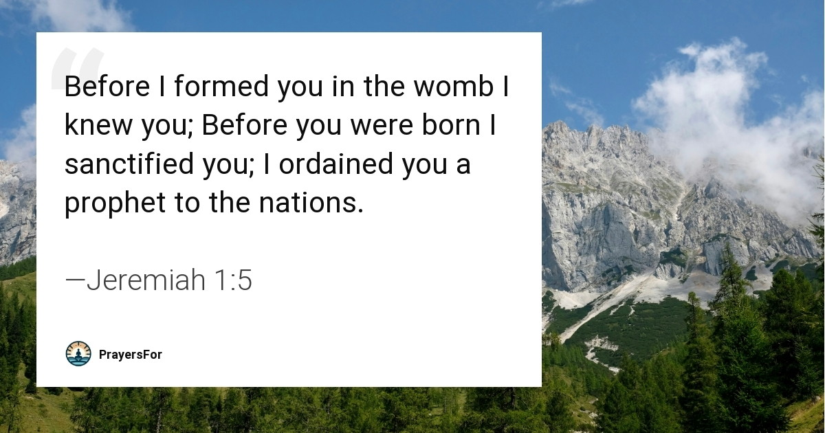 Jeremiah 1:5
