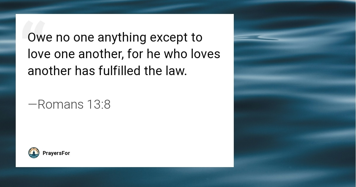 Romans 13:8