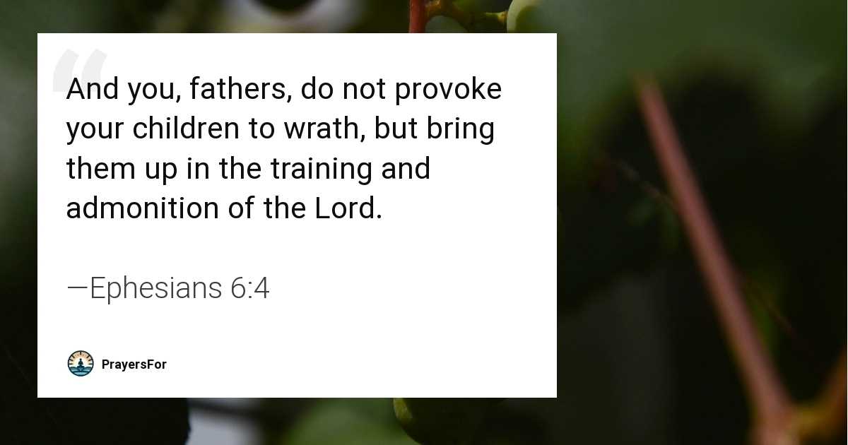 Ephesians 6:4