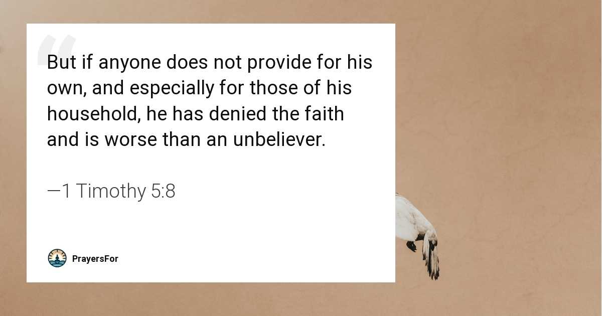 1 Timothy 5:8