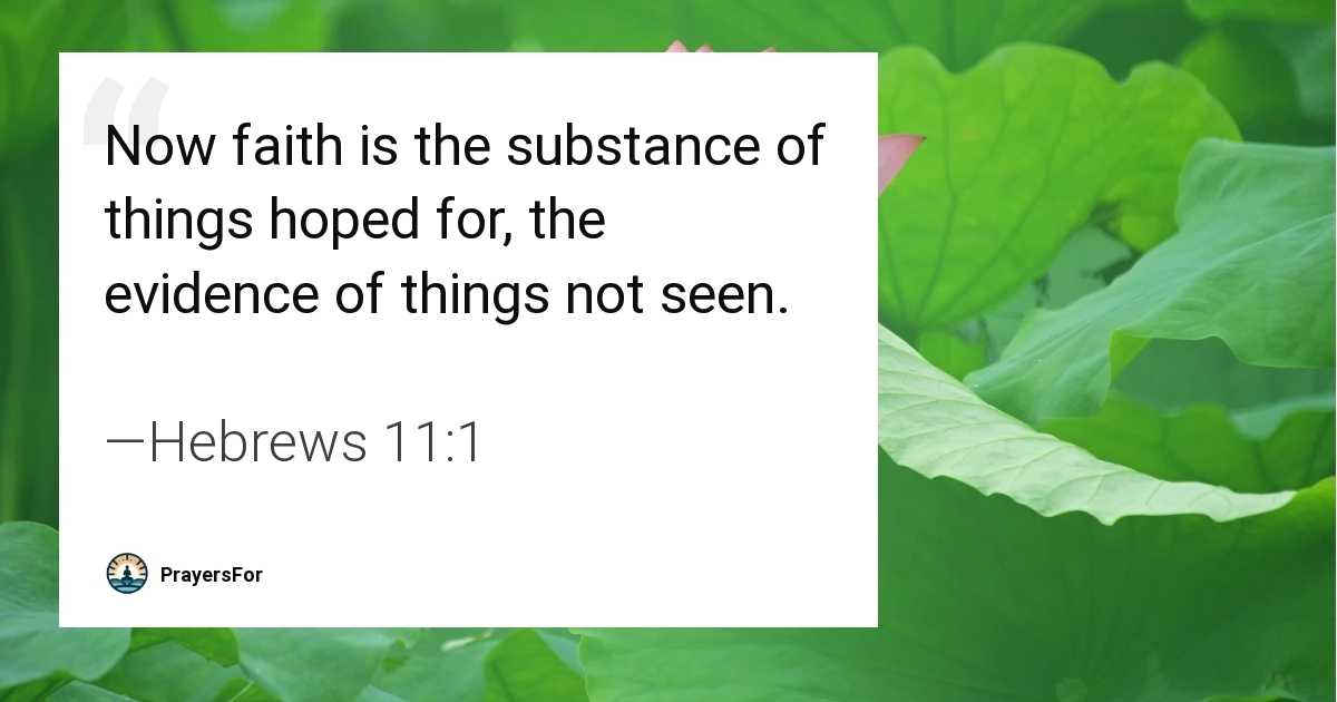 Hebrews 11:1