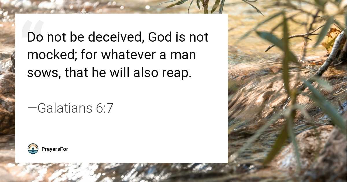 Galatians 6:7