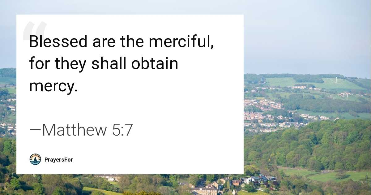 Matthew 5:7
