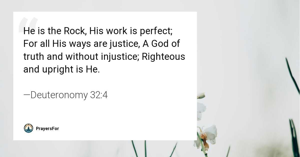 Deuteronomy 32:4