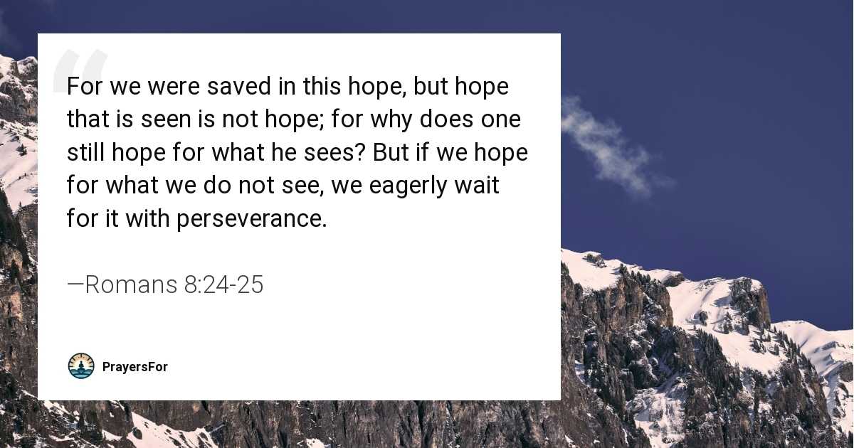 Romans 8:24-25