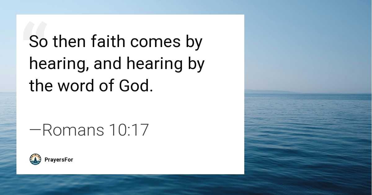Romans 10:17