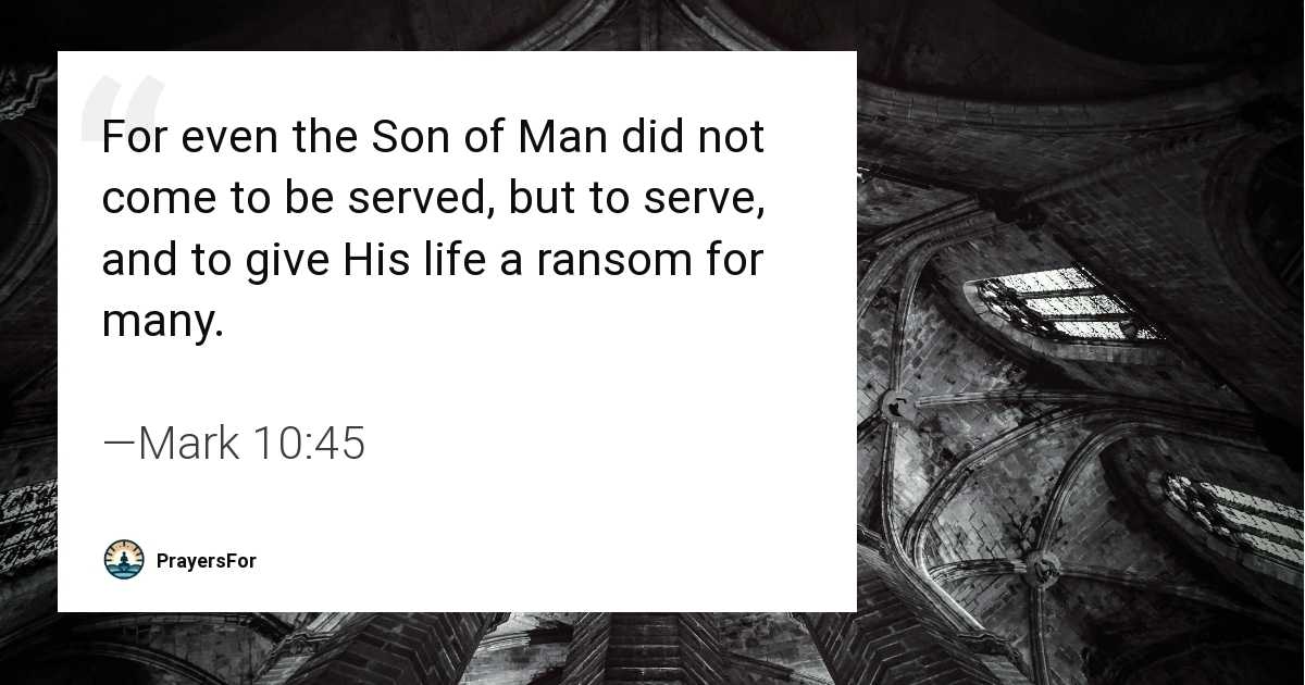 Mark 10:45