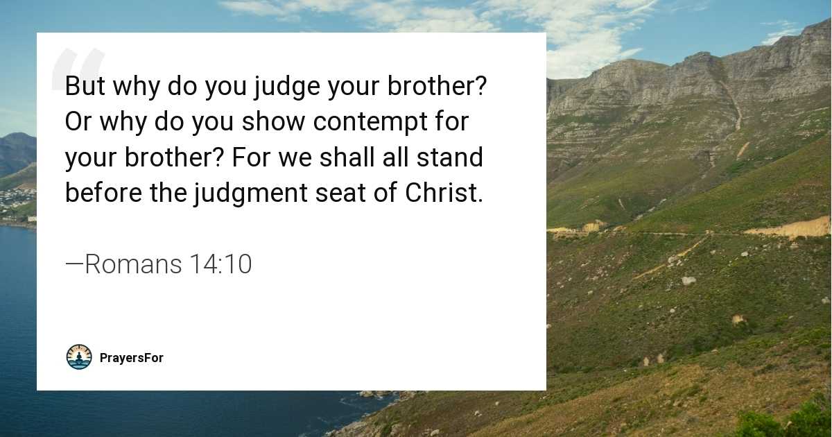 Romans 14:10