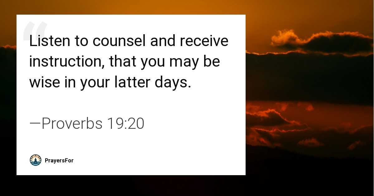 Proverbs 19:20