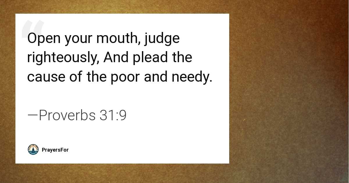Proverbs 31:9