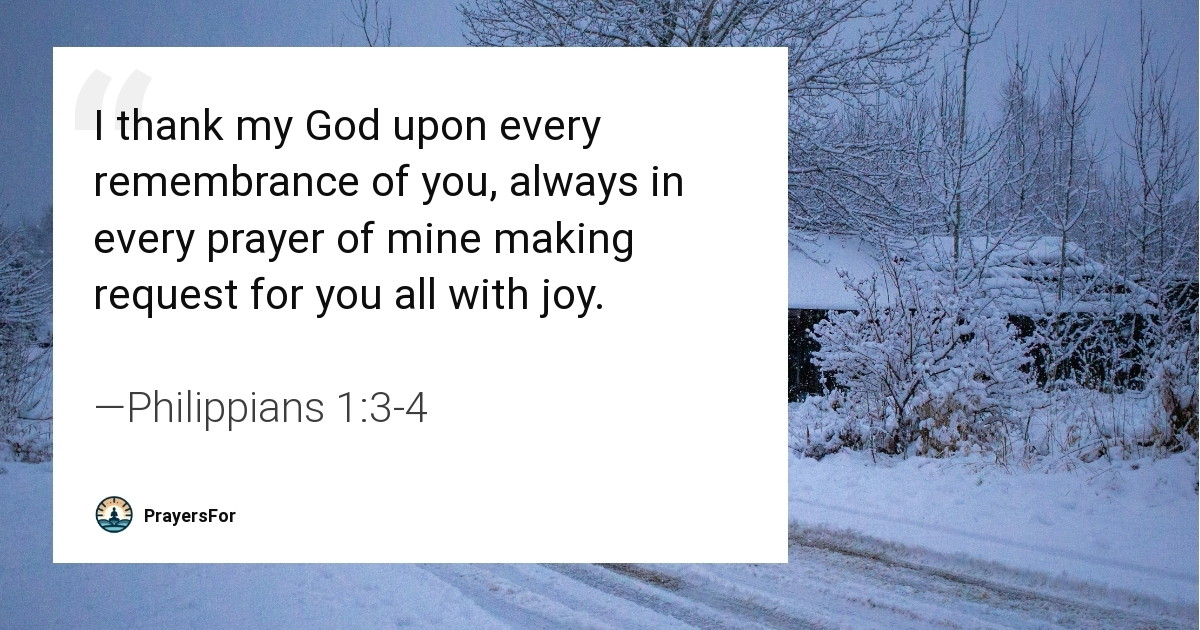 Philippians 1:3-4