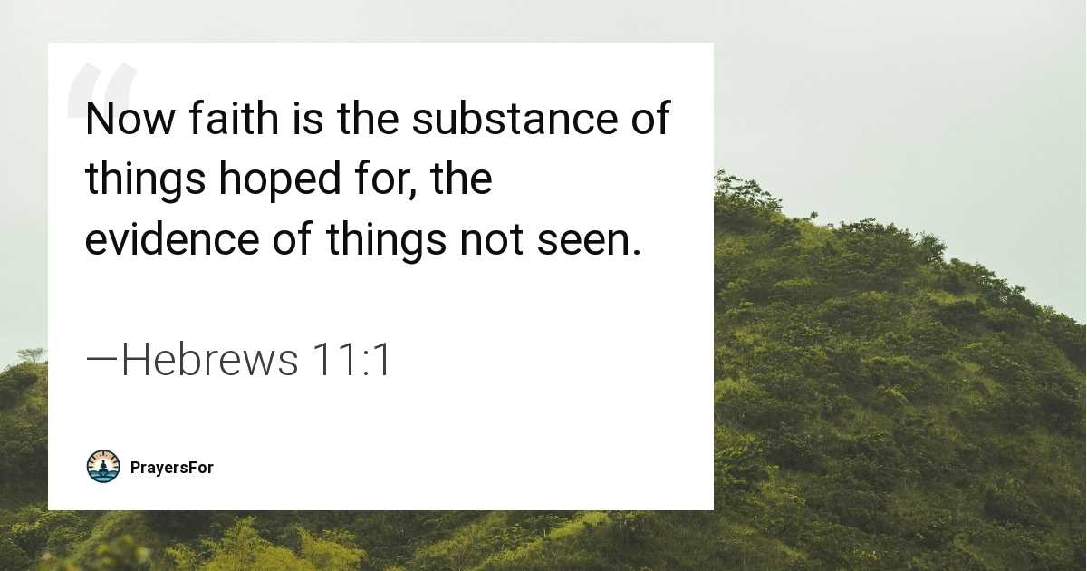 Hebrews 11:1