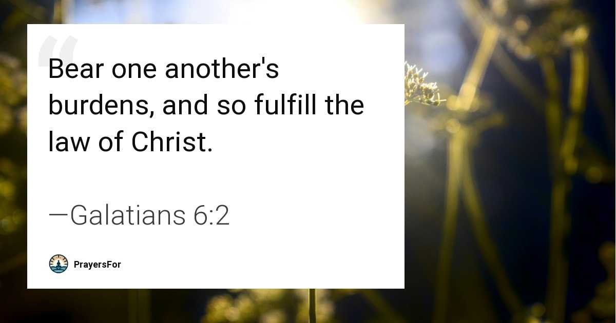 Galatians 6:2