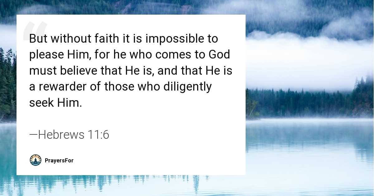 Hebrews 11:6