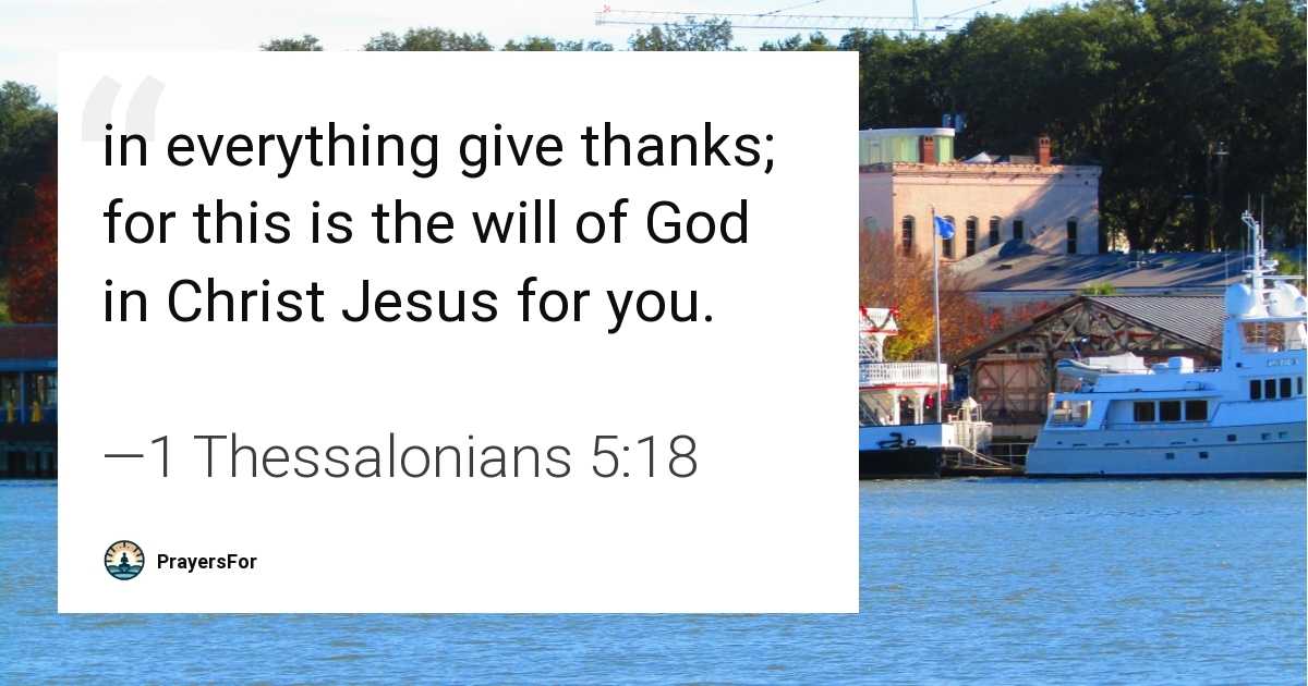 1 Thessalonians 5:18